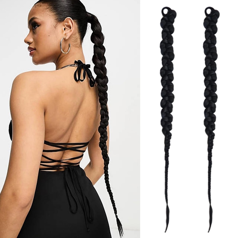 Crochet Braiding Hair - 1/2PCS Hair Extension Braided Ponytail Fashion