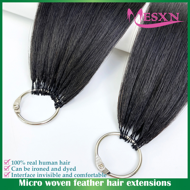 Hair Care Color - MESXN New Feather hair extensions 100%
