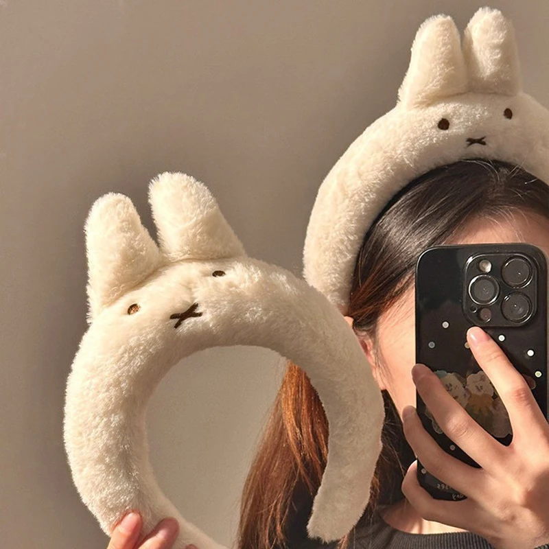 Hair Care Japan Products - Miffy Headband Velvet Washing Face Wide