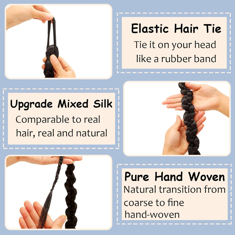 Fashion  Braided Ponytail Hair - Crochet Braiding Hair recension och pris