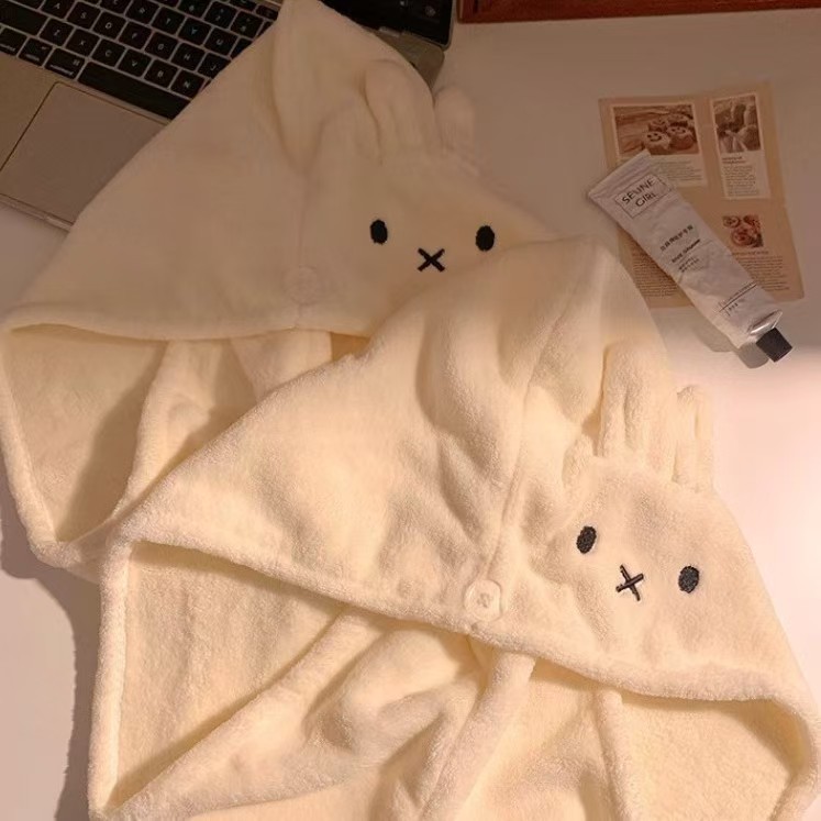 Cute Rabbit Ear Hat Miffy Dry  - Hair Care Japan Products recension och pris