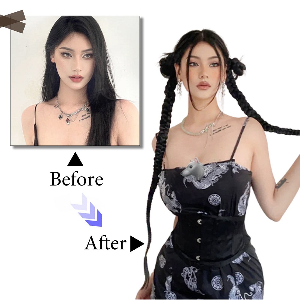 1/2PCS Hair Extension Braided  - Crochet Braiding Hair recension och pris