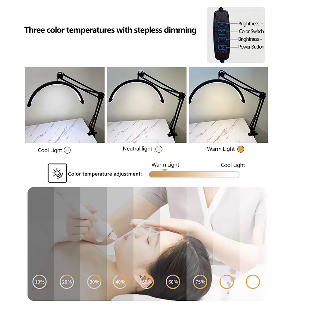 Clamp-on Fill Light Adjustable - Hair Care Color recension och pris