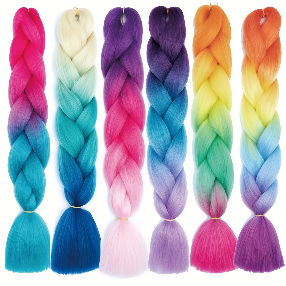 6pc 24 Inch Jumbo Braids Exten - Braiding Hair Kanekalon recension och pris