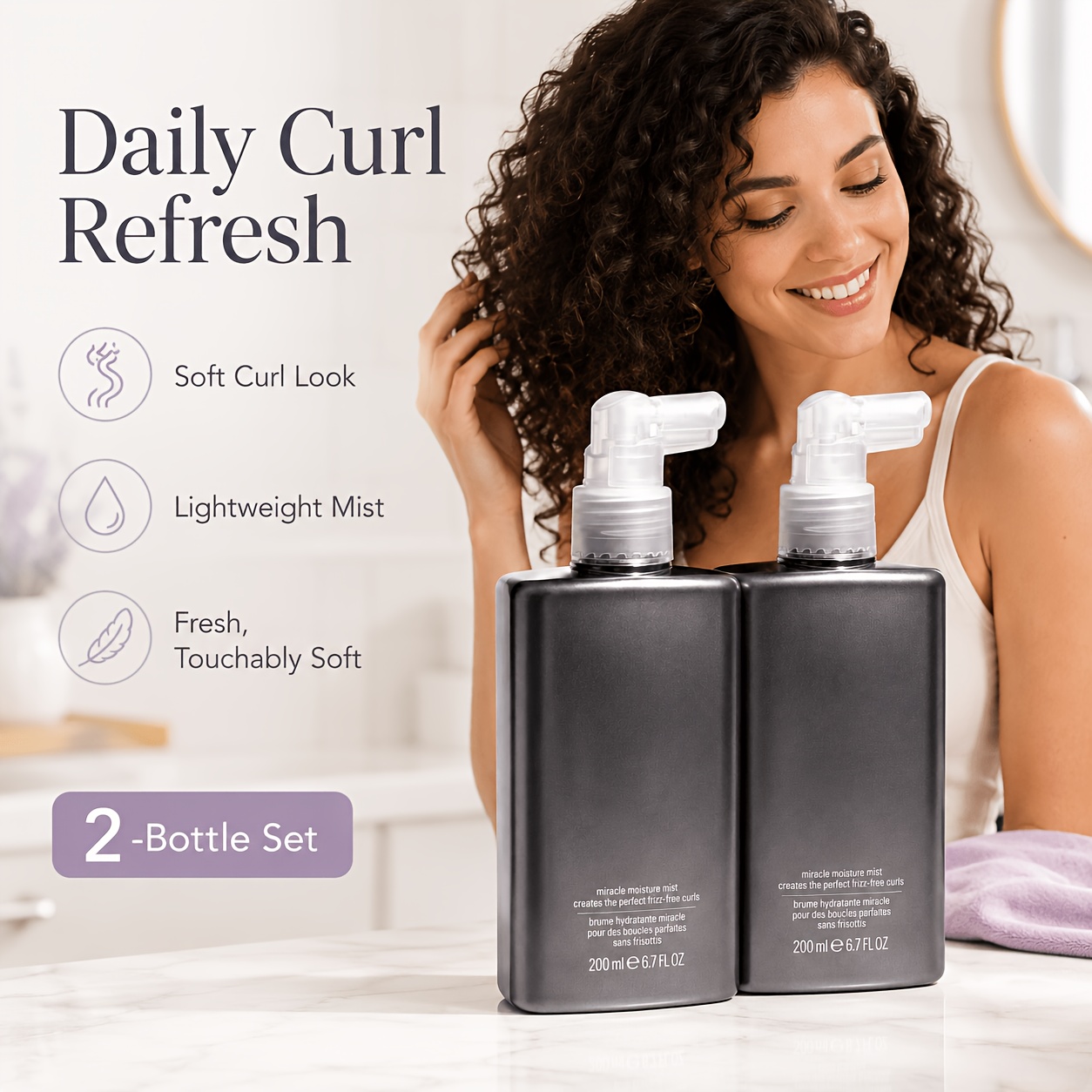 Curl Care Moisture Spray, Ligh - Hair Care For Wavy Hair recension och pris
