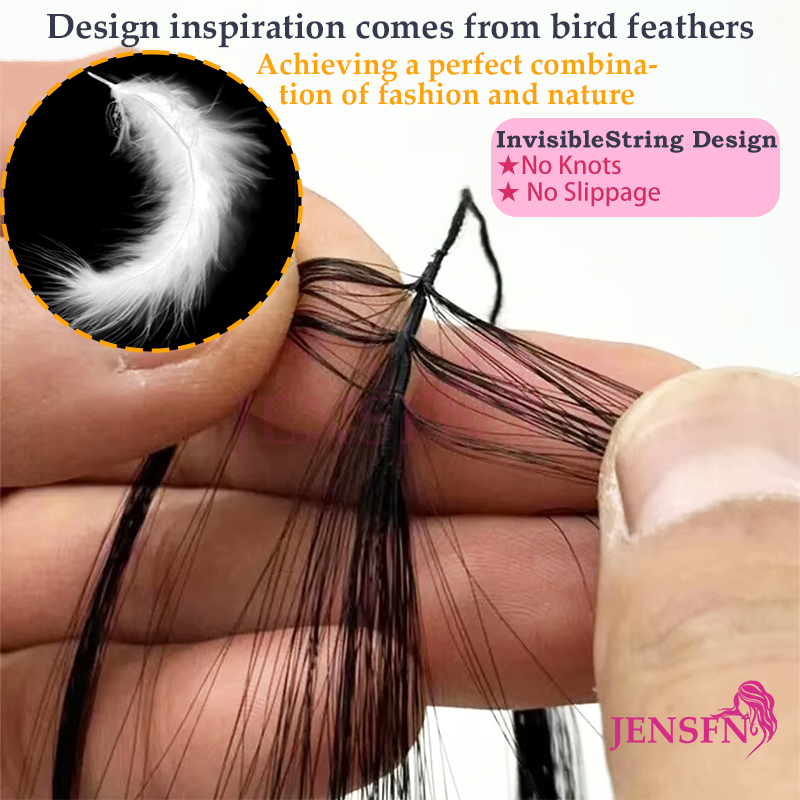 Double line Micro Feather New  - Hair Care Color recension och pris