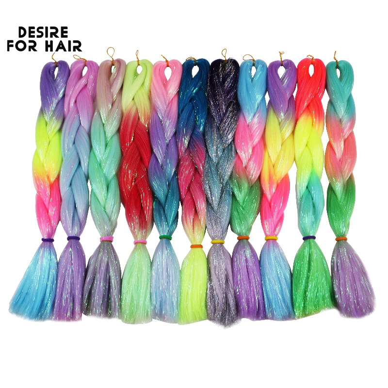 Desire for Hair 5Packs Synthet - Braiding Hair Kanekalon recension och pris