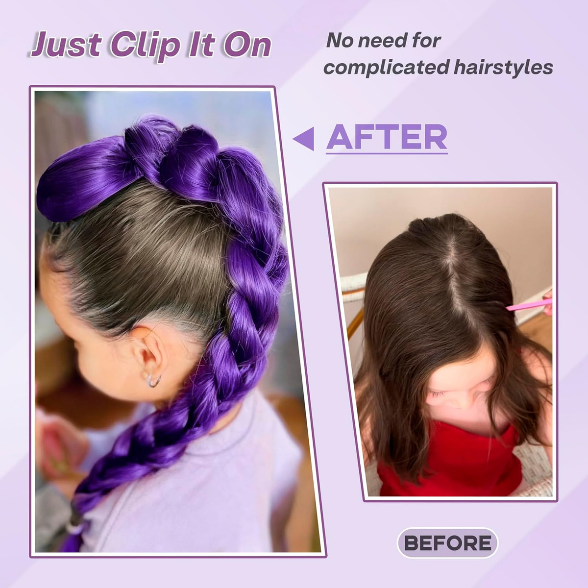 26inch Anime Character Purple  - Braiding Hair Kanekalon recension och pris