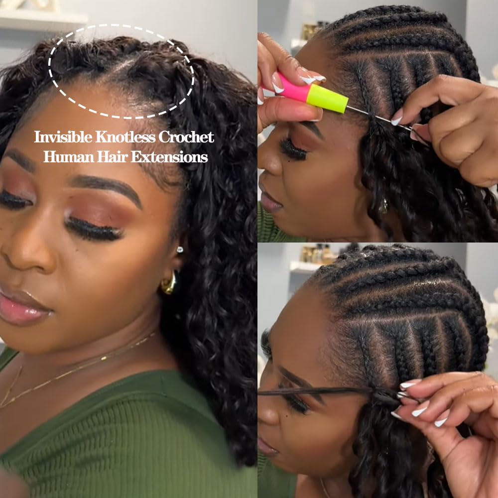 Deep Wave Crochet Human Hair E - Crochet Braiding Hair recension och pris